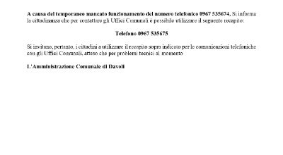 AVVISO
